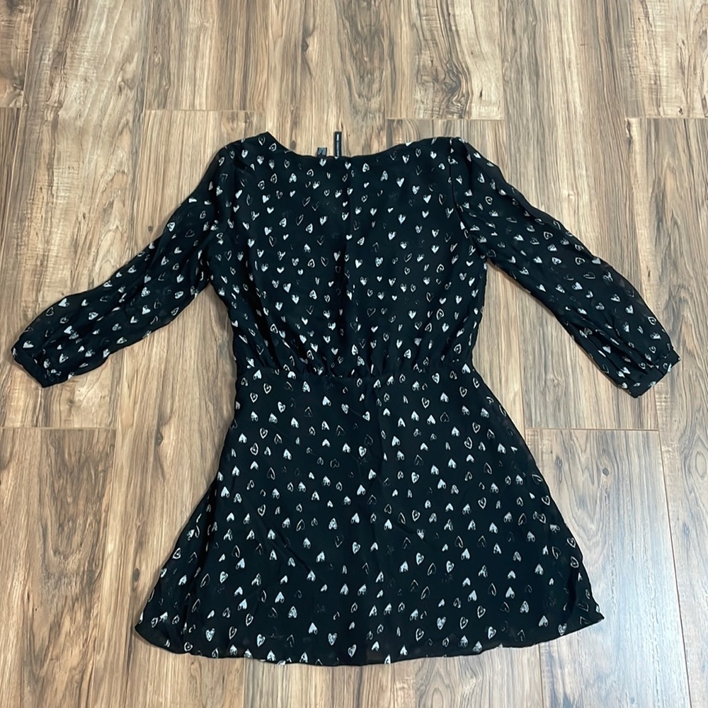 Mango short dress with hearts